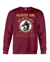 Load image into Gallery viewer, Birthday Gift For August Girl The Soul Of A Witch Sweatshirt
