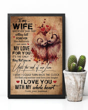 Load image into Gallery viewer, Owl Couple My Love For You Gift For Wife Vertical Poster
