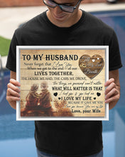 Load image into Gallery viewer, The End Of Our Lives Together Gift For Husband Framed Matte Canvas
