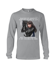 Load image into Gallery viewer, Nacido En Agosto Tome Una Pruera De Ad Birthday Gift Unisex Long Sleeve
