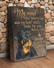 Load image into Gallery viewer, Rottweiler My Mind Still Talks To You Gift For Dog Lovers Matte Canvas
