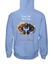 Load image into Gallery viewer, Horses From Our First Kiss Custom Name Gift For Girlfriend Hoodie
