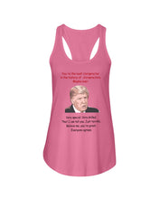 Load image into Gallery viewer, You're The Best Chiropractor Donal Trump Ladies Flowy Tank
