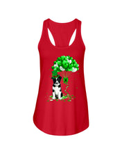 Load image into Gallery viewer, Border Collie Patrick Balloons St. Patrick's Day Color Changing Mug Ladies Flowy Tank
