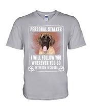 Load image into Gallery viewer, English Mastiff Personal Stalker St. Patrick's Day Printed Mug Guys V-Neck
