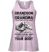 Load image into Gallery viewer, Can't Be Broken Grandma And Grandson Ladies Flowy Tank
