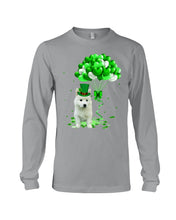 Load image into Gallery viewer, White Husky Patrick Balloons St. Patrick's Day Color Changing Mug Unisex Long Sleeve
