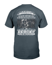 Load image into Gallery viewer, Amazing Gift For Husband She Love Me So Much Skull Guys Tee

