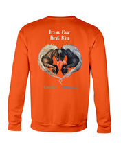 Load image into Gallery viewer, Horses From Our First Kiss Custom Name Gift For Girlfriend Sweatshirt
