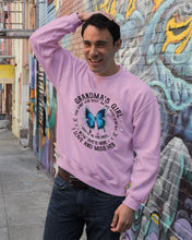 Load image into Gallery viewer, Blue Butterfly Gift For Angel Grandma Your Wings Were Ready Sweatshirt
