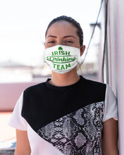 Load image into Gallery viewer, Irsih Drinking Team Green Shamrock St Patrick's Day Cloth Face Mask
