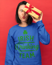 Load image into Gallery viewer, Irsih Drinking Team Green Shamrock St Patrick's Day Sweatshirt

