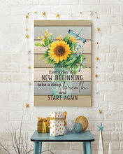 Load image into Gallery viewer, Dragonfly Everyday Is A New Beginning Take A Deep Breath And Start Again Vertical Poster
