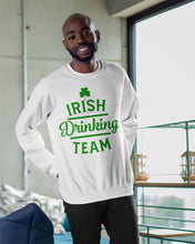Load image into Gallery viewer, Irsih Drinking Team Green Shamrock St Patrick's Day Sweatshirt
