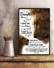 Load image into Gallery viewer, The Rest Of Mine Lion King Dad Gift For Daughter Vertical Poster
