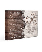 Load image into Gallery viewer, You Are My Life Wild Deer Custom Name Gift For Life Partner Matte Canvas
