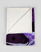 Load image into Gallery viewer, Purple Paisley Pattern Dolphins Meaningful Gift Fleece Blanket
