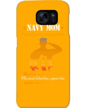 Load image into Gallery viewer, Son Gift For Navy Mom Behind Every Strong Soldier Phone case
