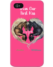 Load image into Gallery viewer, Horses From Our First Kiss Custom Name Gift For Girlfriend Phone case
