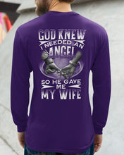 Load image into Gallery viewer, God Knew I Needed An Angel Gift For Husband Unisex Long Sleeve
