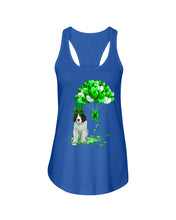 Load image into Gallery viewer, Landseer Newfie Patrick Balloons St. Patrick's Day Color Changing Mug Ladies Flowy Tank
