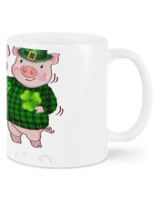 Load image into Gallery viewer, Pig Wear Plaid Shirt And Top Hat St Patrick's Day Gift Mug
