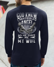 Load image into Gallery viewer, God Knew I Needed An Angel Gift For Husband Unisex Long Sleeve
