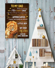 Load image into Gallery viewer, How Far I Go In Life Lion Son Gift For Dad Vertical Poster

