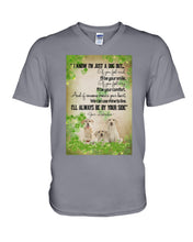 Load image into Gallery viewer, I'll Always Be By Your Side Labrador Clover St Patrick's Day Gift Guys V-Neck
