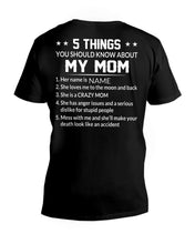 Load image into Gallery viewer, Five Things You Should Know About Mom Guys V-Neck
