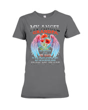 Load image into Gallery viewer, My Angel Grandpa Who Watched Over My Back Ladies Tee
