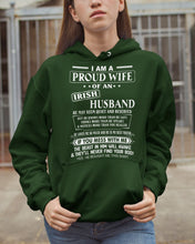 Load image into Gallery viewer, I Am A Proud Wife Of An Irish Husband Gift For Family Hoodie
