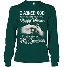 Load image into Gallery viewer, God Sent Me My Grandkids Gift For Grandma Unisex Long Sleeve
