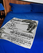 Load image into Gallery viewer, Gran Gift For Grandson T Rex The Rest Of Mine Fleece Blanket
