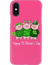 Load image into Gallery viewer, Pig Wear Plaid Shirt And Top Hat St Patrick's Day Gift Phone case
