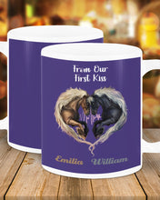 Load image into Gallery viewer, Horses From Our First Kiss Custom Name Gift For Girlfriend Mug
