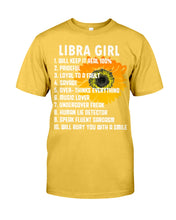 Load image into Gallery viewer, Birthday Gift For Libra Girl Will Bury You With A Smile Guys Tee
