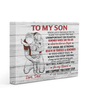 Load image into Gallery viewer, Dad Gift For Son A Warm Hug Flying High Matte Canvas
