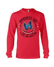 Load image into Gallery viewer, Blue Butterfly Gift For Angel Grandma Your Wings Were Ready Unisex Long Sleeve
