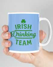 Load image into Gallery viewer, Irsih Drinking Team Green Shamrock St Patrick's Day Mug
