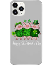 Load image into Gallery viewer, Pig Wear Plaid Shirt And Top Hat St Patrick's Day Gift Phone case
