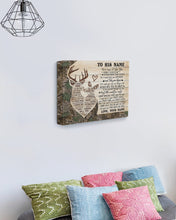 Load image into Gallery viewer, Custom Name Gift For Husband Camo Deer The Gift Of You Matte Canvas
