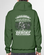 Load image into Gallery viewer, Amazing Gift For Husband She Love Me So Much Skull Hoodie
