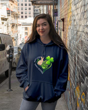 Load image into Gallery viewer, Rabbit Not Lucky Simply Blessed Heart Clover St Patrick's Day Gift Hoodie
