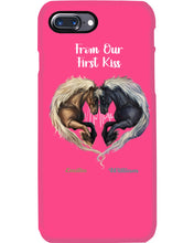 Load image into Gallery viewer, Horses From Our First Kiss Custom Name Gift For Girlfriend Phone case
