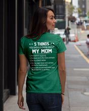 Load image into Gallery viewer, Five Things You Should Know About Mom Ladies Tee
