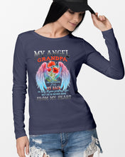 Load image into Gallery viewer, My Angel Grandpa Who Watched Over My Back Unisex Long Sleeve
