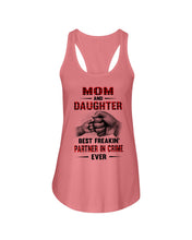 Load image into Gallery viewer, Mom And Daughter Best Freaking Partner In Crime Ever Ladies Flowy Tank
