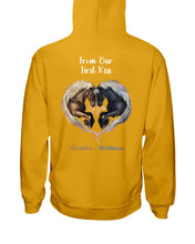 Load image into Gallery viewer, Horses From Our First Kiss Custom Name Gift For Girlfriend Hoodie
