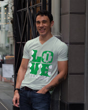 Load image into Gallery viewer, Teaching Love Clover St Patrick's Day Gift Guys V-Neck
